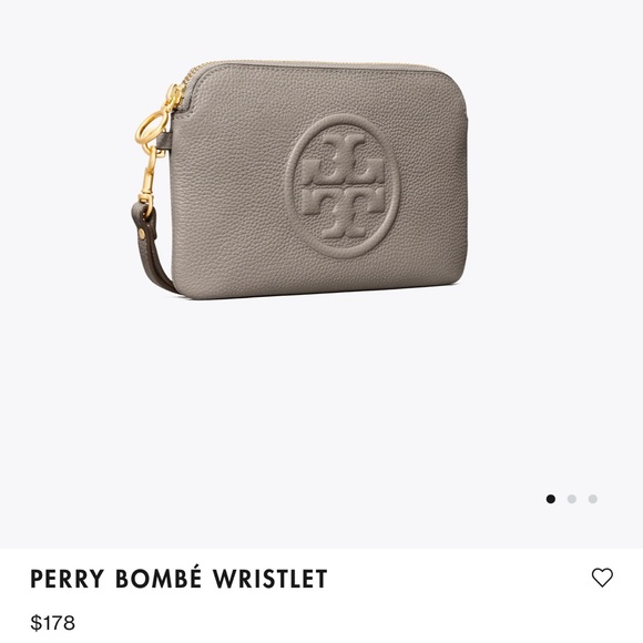 Tory Burch Handbags - BRAND NEW Tory Burch Grey Clutch
